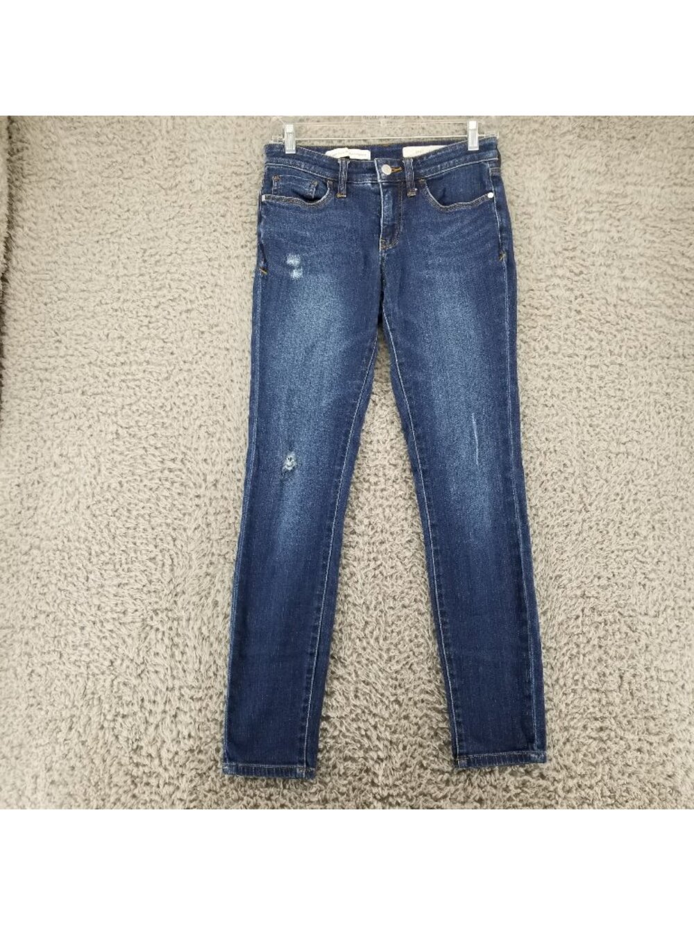 Pilcro Jeans Womens 26 Blue Stet Straight Stretch Denim *Read*